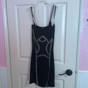 Black cocktail dress